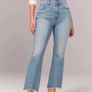 Abercrombie ultra Hugh rise kick flare jeans
